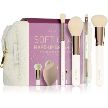 BrushArt Basic Soft Glam make-up brush set Sada štetcov s taštičkou