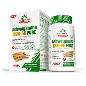 GREENDAY ProVegan Ashwagandha KSM-66 pure 60 kapsúl