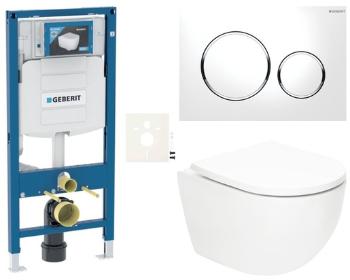 Závesný wc set SAT Fusion do ľahkých stien / predstenové vírové splachovanie SIKOGSTORFUS20