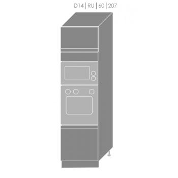 ArtExt Kuchynská linka Brerra - mat Kuchyňa: Spodná skrinka D14/RU/60/207 / (ŠxVxH) 60 x 207 x 56,5 cm