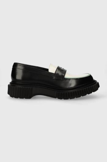 Kožené poltopánky ADIEU Type 182 pánske, čierna farba, 182