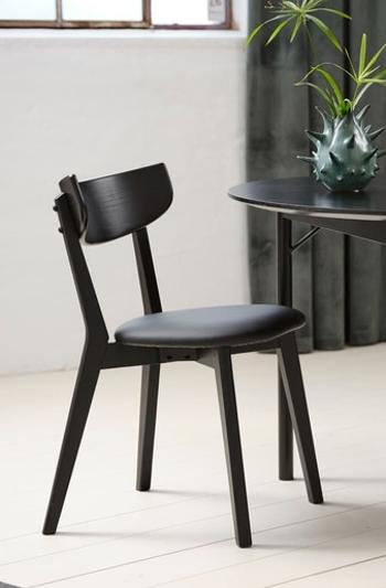 Jedálenská stolička Unique Furniture PERO čierna dub 26881642