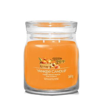 YANKEE CANDLE 1631781E FARM FRESH PEACH STREDNA SVIECKA SIGNATURE 368G