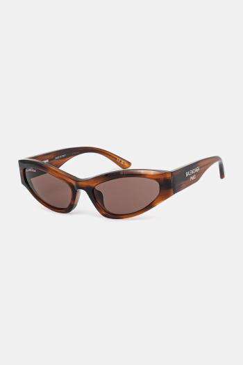 Slnečné okuliare Balenciaga dámske, oranžová farba, BB0387S