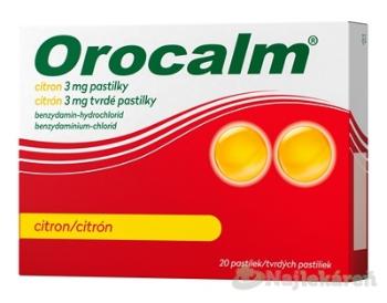 Orocalm citrón 3 mg tvrdé pastilky pas.ord. 20 x 3 mg