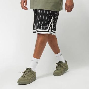 Small Signature Pinstripe Mesh Shorts black/white - L