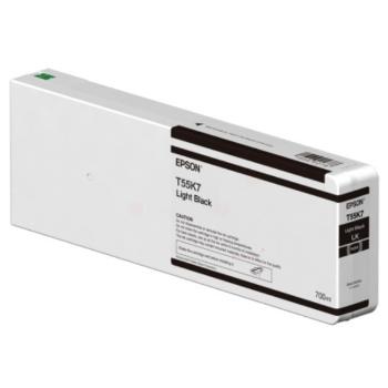 EPSON C13T55K700 - originálna cartridge, svetlo čierna