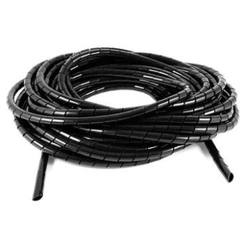 NEDIS organizér káblov, priemer 100 mm (10 m), čierny (SWB KS-19BLACK)