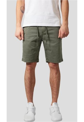 Urban Classics Stretch Twill Joggshorts olive - L