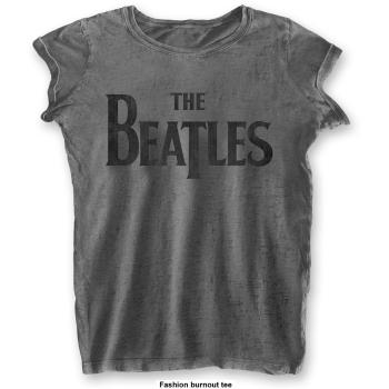 The Beatles tričko Drop T Logo Šedá XL