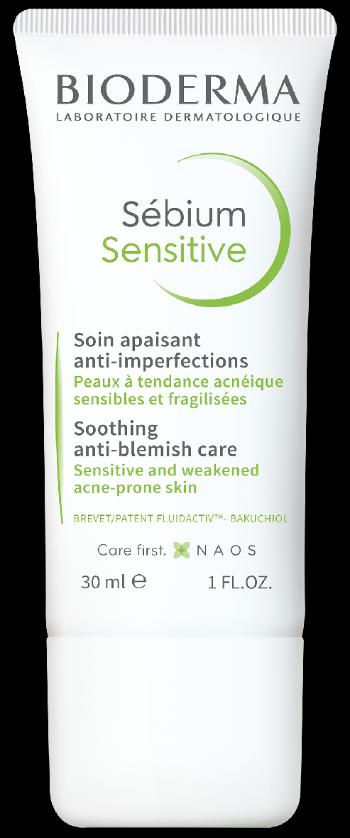 BIODERMA Sébium Sensitive upokojujúci a hydratačný krém na pleť s akné 30 ml