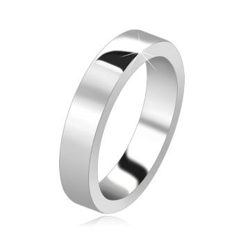 Prsteň zo striebra 925 - hrubšia obrúčka s lesklým povrchom - Veľkosť: 59 mm