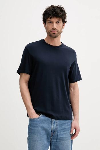 Bavlnené tričko Calvin Klein pánske, tmavomodrá farba, jednofarebné, LV04LB275G