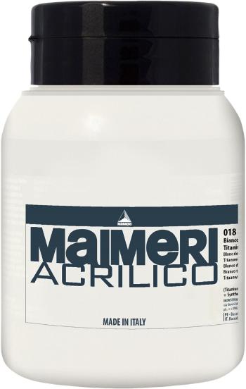 Maimeri Acrilico Akrylová farba Titanium White 018 1000 ml 1 ks