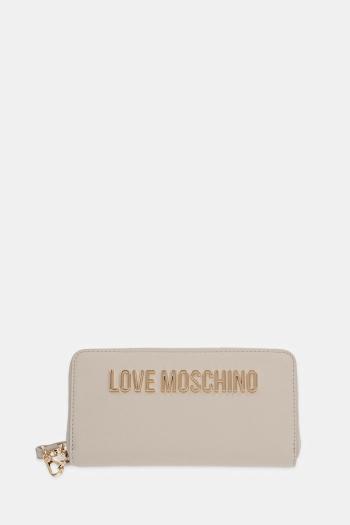 Peňaženka Love Moschino dámska béžová farba, JC5620PP1