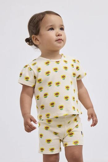 Detské tričko Bobo Choses Sunflower béžová farba, 125AB109