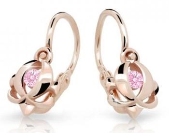 Cutie Jewellery Detské náušnice z ružového zlata C2218-10-X-4 ružová