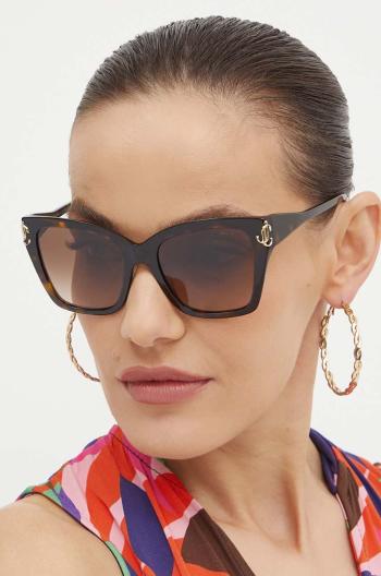 Slnečné okuliare Jimmy Choo dámske, hnedá farba, 0JC5012,
