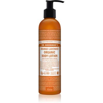 Dr. Bronner’s Orange & Levender vyživujúce hydratačné telové mlieko 240 ml