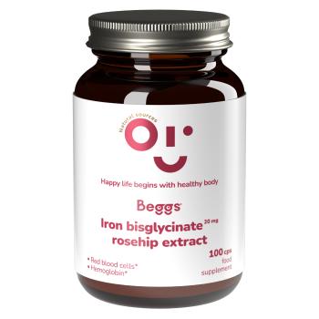 BEGGS Iron bisglycinate 20mg, rosehip extract 100 kapslí