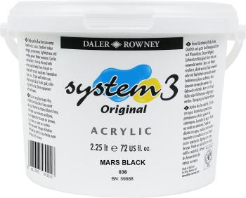 Daler Rowney System3 Akrylová farba Mars Black 2,25 L 1 ks