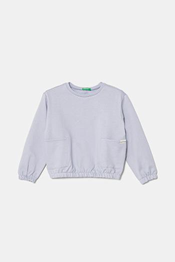 Detská bavlnená mikina United Colors of Benetton jednofarebná, 3UNIG10IO