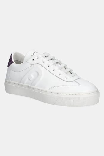 Kožené tenisky Furla Enjoy Lace-Up Sneaker biela farba, YJ10ENJ BX3726 3751S