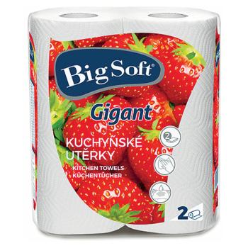 BIG SOFT Kuchynské utierky Gigant 2-vrstvové 2 rolky