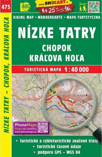 Nízke Tatry, Chopok, Kráľova Hoľa 1:40 000