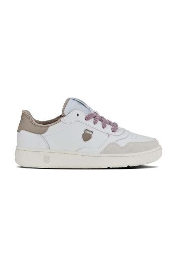 Kožené tenisky K-Swiss SLAMMSHIELD II biela farba, 94312.116.M