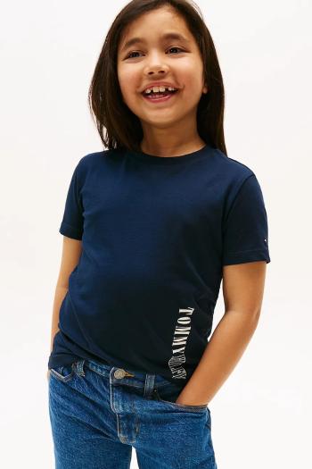 Tričko Tommy Hilfiger tmavomodrá farba, KB0KB09870