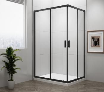 Sprchový kút obdélník 80x90 cm Polysan Easy Black EL5315B