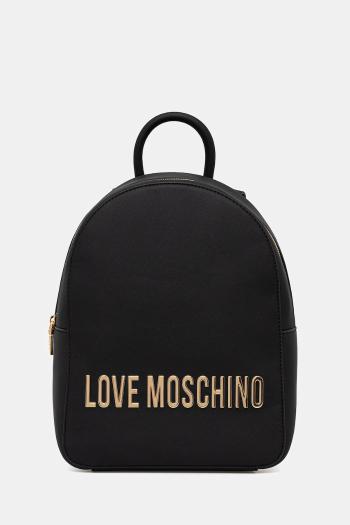 Ruksak Love Moschino dámsky, čierna farba, malý, jednofarebný, JC4193PP1NKD0000