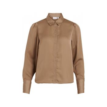 Vila  Shirt Renny L/S - Walnut  Blúzka Hnedá