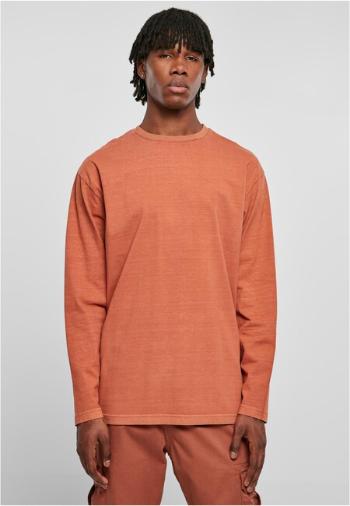 Urban Classics Heavy Oversized Garment Dye Longsleeve terracotta - 4XL