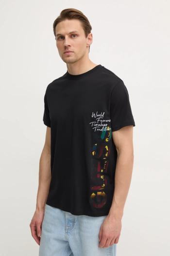 Tričko Guess pánske, čierna farba, s nášivkou, M5RI01 KCHA1