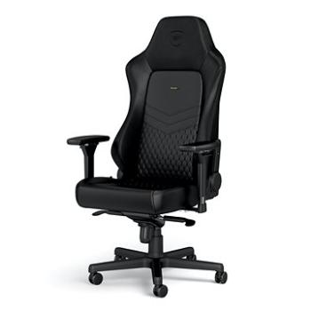 Noblechairs HERO Genuine leather, čierna/čierna (NBL-HRO-RL-BLA)