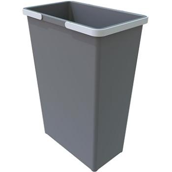 Elletipi Plastový kôš s rukoväťami BIG XL, 35 L, sivý, 53 × 22,5 × 37 cm (PTM SE53 C97 M)