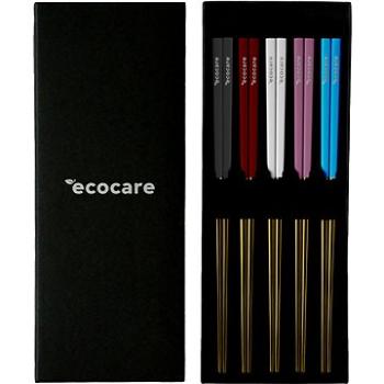 ECOCARE Kovové Sushi paličky Box Gold Mix Handle 10 ks (0750122452217)