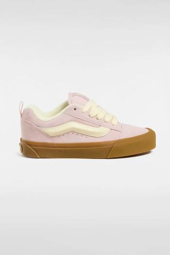 Semišové tenisky Vans Knu Skool ružová farba, VN000D6ZO3N1