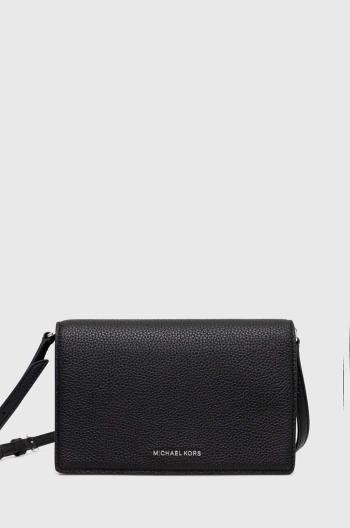 Kožená kabelka MICHAEL Michael Kors biela farba