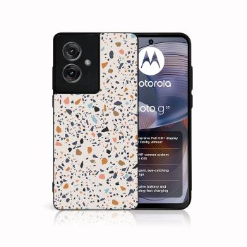 MY ART Ochranný kryt pre Motorola Moto G55 5G BEIGE TERRAZZO (162)