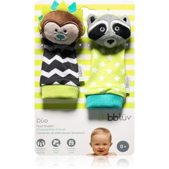 BBLÜV Düo hrkajúce ponožky Hedgehog / Racoon 2 ks
