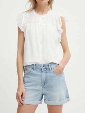Pepe Jeans dámské světle modré džínové šortky - 28 (000)
