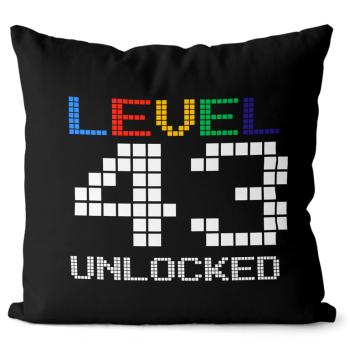 Vankúš Level unlocked (vek: 43, Velikost: 40 x 40 cm)