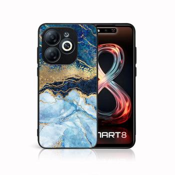 MY ART Ochranný kryt pre Infinix Smart 8 BLUE MARBLE (141)