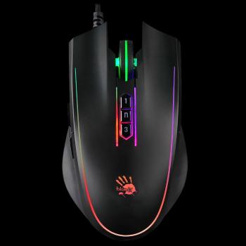 A4tech Bloody Podsvietená herná myš P81S Activated, 8000 DPI, USB, Core 3, čierna