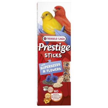 Versele Laga Prestige Sticks Canaries - maškrta pre kanáriky so semenami a kvetmi 2ks, 60g