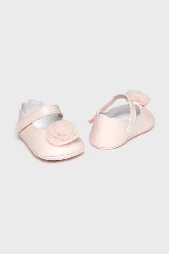 Topánky pre bábätká Mayoral Newborn ružová farba, 9960