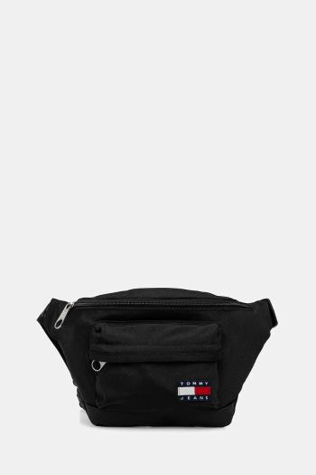 Ľadvinka Tommy Jeans čierna farba, AM0AM13390